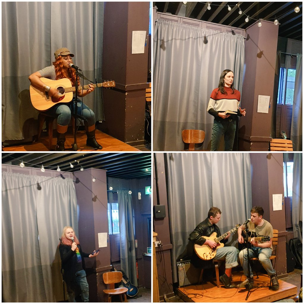 PlayFullTheatre's tweet photo. A huge thank you to the incredibly talented performers and wonderfully supportive crowd who came along to @Dram_Glasgow on Tuesday night and made our first open mic such a success! 

We had the best time meeting everyone and seeing so many creatives connecting with each other 🙌 https://t.co/h5apNJ3miJ