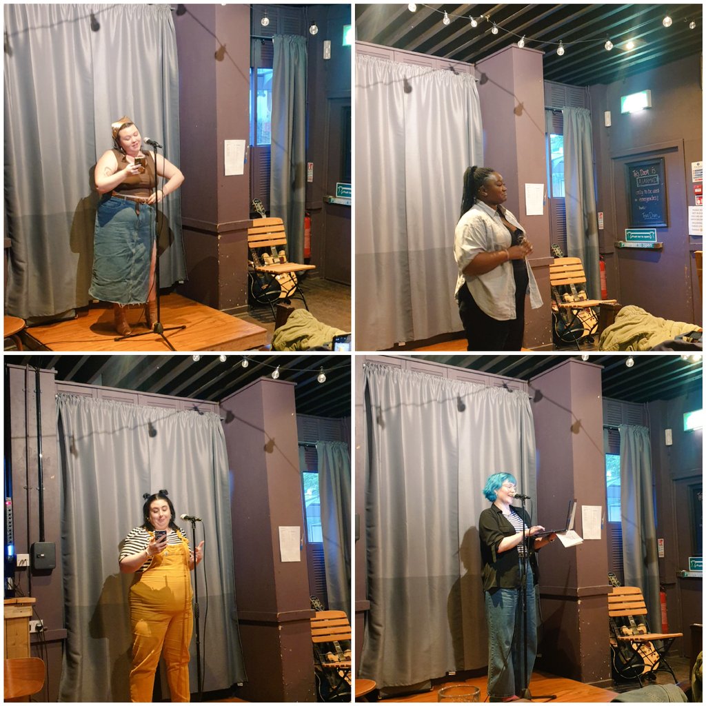 PlayFullTheatre's tweet photo. A huge thank you to the incredibly talented performers and wonderfully supportive crowd who came along to @Dram_Glasgow on Tuesday night and made our first open mic such a success! 

We had the best time meeting everyone and seeing so many creatives connecting with each other 🙌 https://t.co/h5apNJ3miJ
