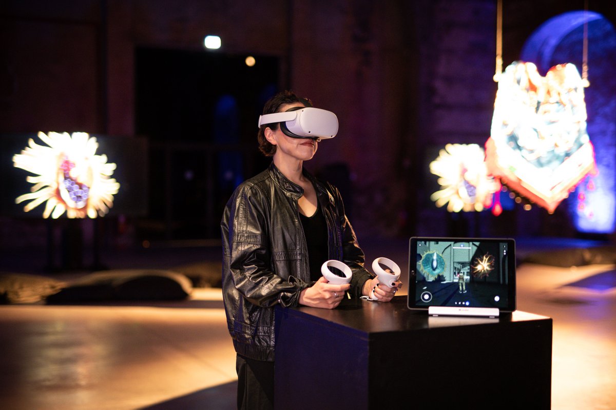 ArtissimaFair's tweet image. Semilla SAGRADA di #RebecaRomero, opera vincitrice dell’OGR Award, è stata svelata nella sua doppia versione alle @OgrTorino e su Spatial.
► Scoprite l'opera nel Metaverso ► bit.ly/METAmorphosis
-
#Artissima @OgrTorino @fondartecrt #Artshell #LCAstudiolegal #Revibe.Studios