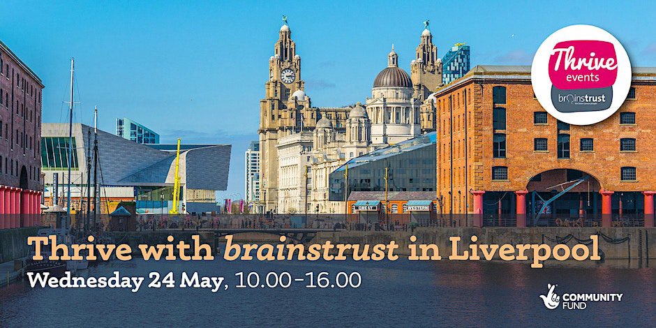 Delighted to support this @brainstrust event in #LIVERPOOL alongside colleagues from @WaltonCentre and @CCCNHS informing and empowering people with brain tumours #Glioblastoma #brainmets #meningioma 
eventbrite.co.uk/e/thrive-with-…