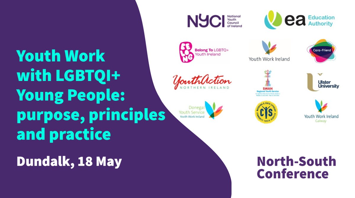 Today with <a href="/eayouthservice/">EA Youth Service</a>, in collaboration with lots of amazing groups, we're delighted to be holding a conference for youth workers to come together, exchange knowledge and develop new perspectives in relation to the inclusion of #LGBTQI+ young people in youth work. 😊