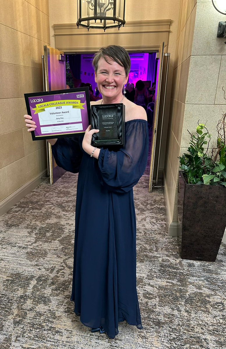 LocalaVolunteer's tweet photo. Our well deserved winners of the Volunteer award, Amy Day; self weigh link supporter and the Calderdale breast feeding peer support team 👏👏👏 https://t.co/a9bdASCNb2