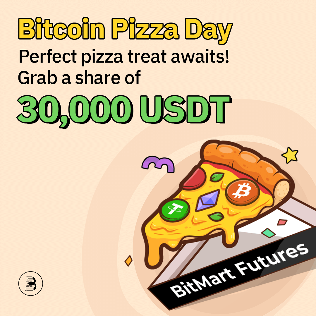 🍕BitMart Futures Pizza treat awaits, 30,000 USDT for sharing!

🤩Sign up now and start winning today!
datasink.bitmart.site/t/jK

✅Follow <a href="/BitMart_Futures/">BitMart Futures</a>
✅Join t.me/BitMartFuture
✅Rt &amp; tag 3 frds

#Pizzaday #BitcoinPizzaDay