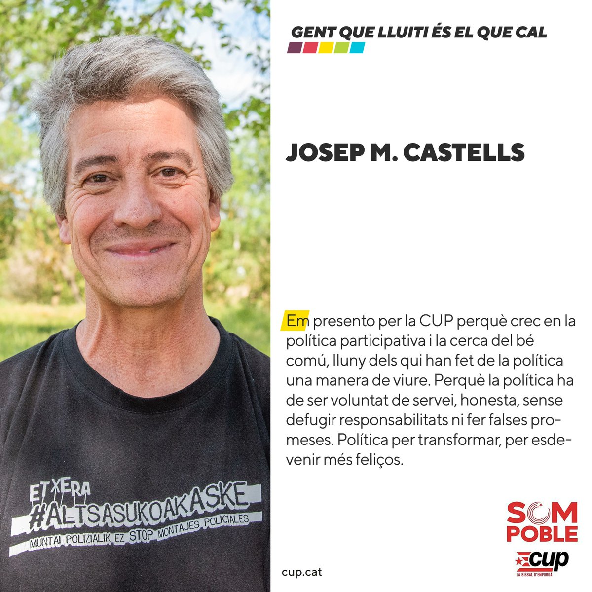 8️⃣ Josep M. Castells 🪴 

#GentQueLluiti