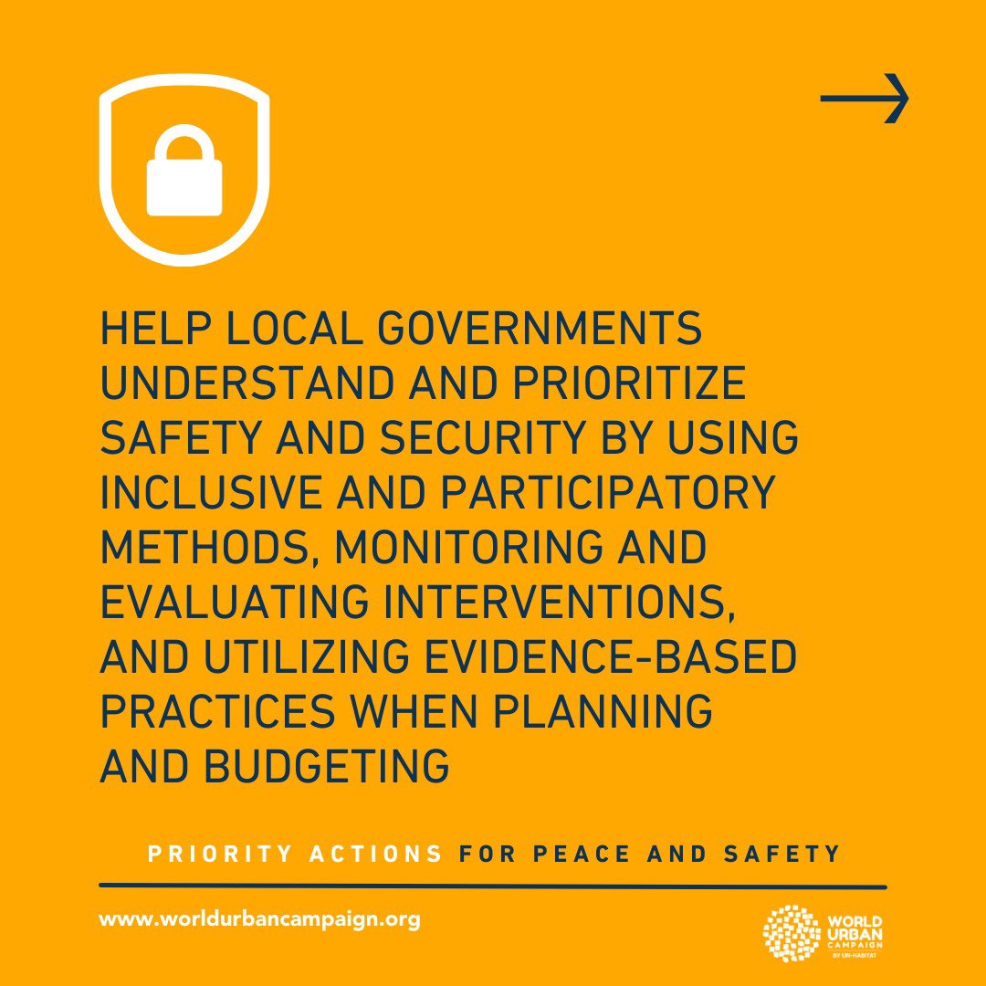 urbancampaign's tweet photo. The City We Need Now campaign promotes sustainable urban development by advocating for peace and safety in cities through inclusive governance, effective law enforcement, and investments in safe public spaces and infrastructure. #TCWNN #SDGs #WUC https://t.co/GxLSaRkZ9W