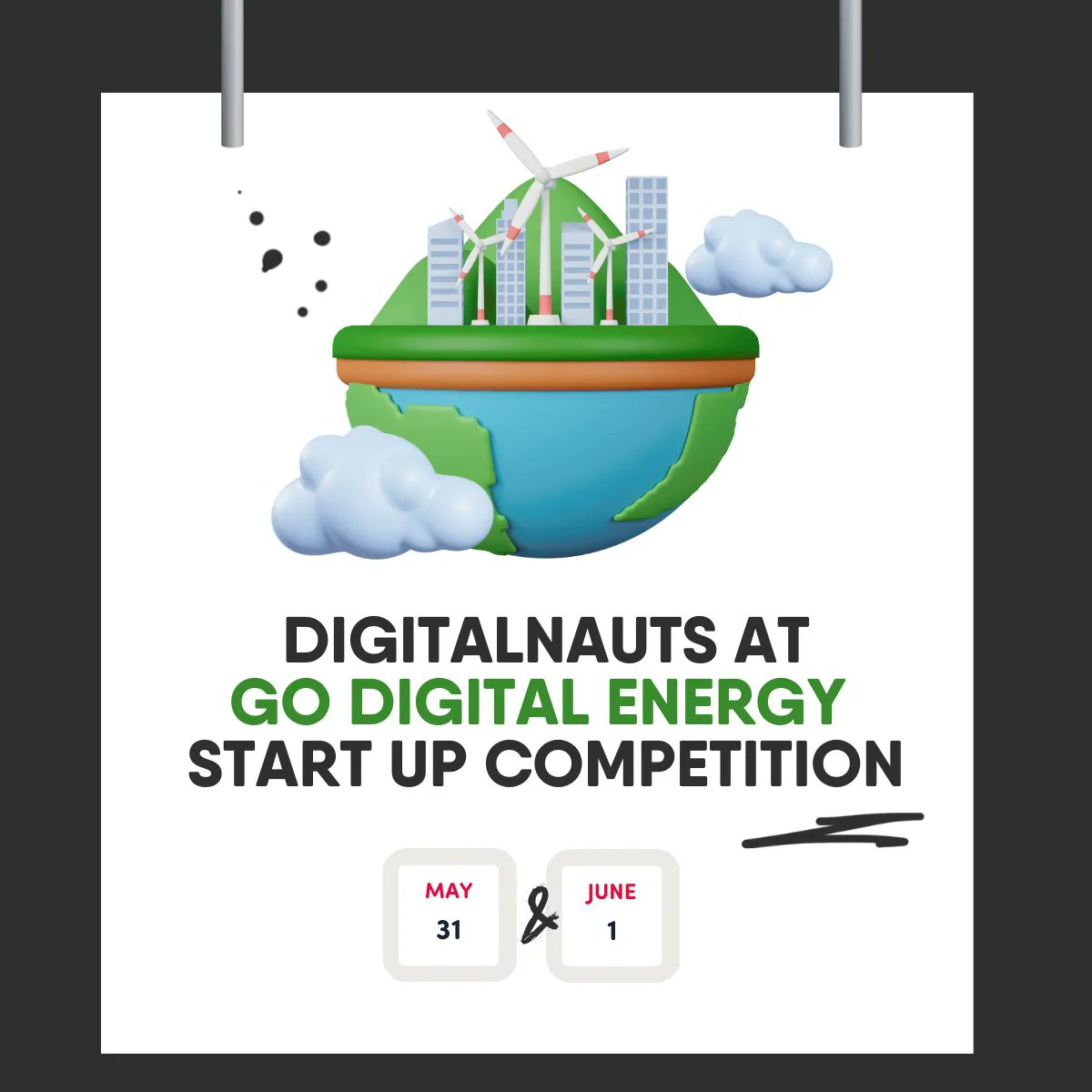 Digitalnauts (@digitalnauts) on Twitter photo 🔔EXCITING NEWS🔔
We're excited to announce we'll be participating in the start-up competition of Go Digital Energy on the 1st of June! <a href="/Globuc_Events/">Globuc</a> 
Are you going or joining us? Let us know 👀🍃 🔔EXCITING NEWS🔔
We're excited to announce we'll be participating in the start-up competition of Go Digital Energy on the 1st of June! <a href="/Globuc_Events/">Globuc</a> 
Are you going or joining us? Let us know 👀🍃