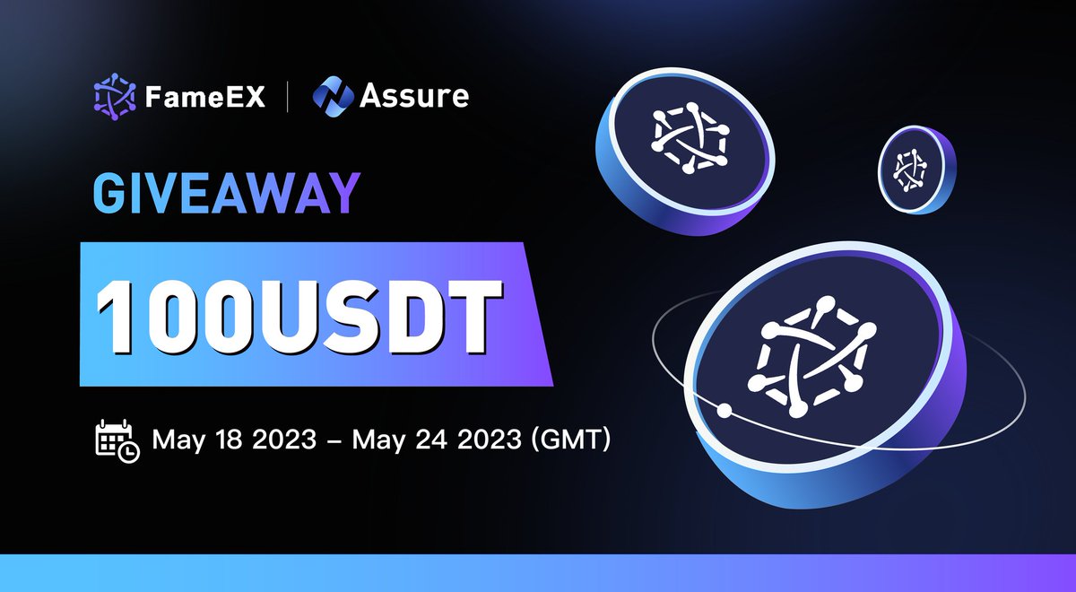 🤝 We're proud to announce our collaboration with <a href="/FameEXGlobal/">FameEX GLOBAL</a>!

💰100 $USDT to 20 winners 
✅follow <a href="/Assure_pro/">AScoin Wallet</a> <a href="/FameEXGlobal/">FameEX GLOBAL</a>
✅Like RT @ 3frends
📰Details:
forms.gle/xKBfXRMDEQG2xG…

😍#Twitter #Airdrop #Web3 #crypto
