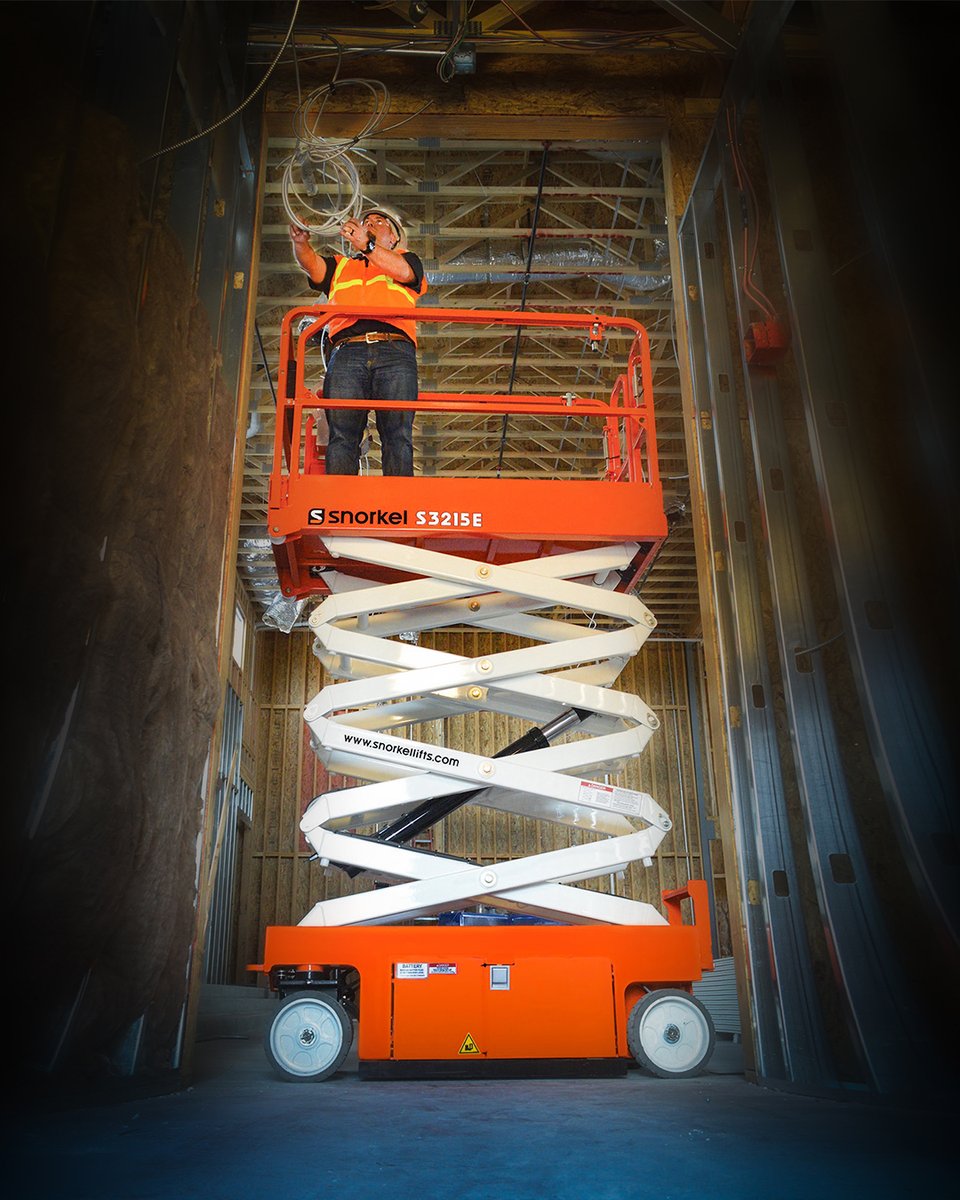 Lightweight. Compact. Built to endure. The Snorkel S3215E electric scissor lift delivers long-lasting performance with a hefty load capacity, non-marking tyres and narrow dimensions that move easily through tight spaces from outdoor to indoor.

Learn more: ow.ly/6jrs50N7rE9