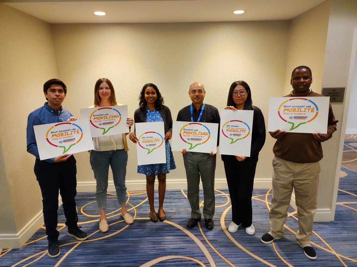 Our #GRSLC2023 faculty and team join our participants in supporting #UNGRSW and to demand that we #RethinkMobility! #RoadSafety #StreetsforLife