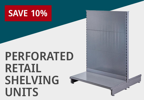 Practical  choice of shop shelving to hang and hook your merchandise ... Save 10% this week only! 
ow.ly/1VIY50OnCUV #retail #retailshelving