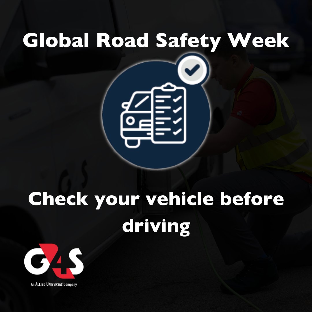 G4S's tweet photo. It's important to ensure that our vehicles are roadworthy before we hit the road. Here's another tip for Road Safety Week.

Discover the golden rules of road safety here: 

https://t.co/uY0jsU317I

 #RoadSafetyWeek #DriveSafely #Rule4 #CheckYourVehicle #G4S https://t.co/5fdmfx5nVh