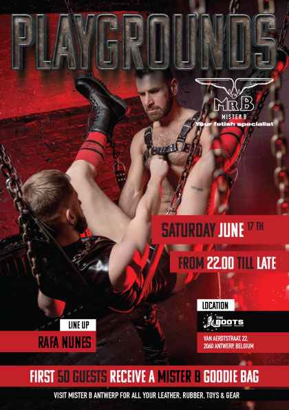 Playgrounds, the best party for some hot, sweaty piggy fun. ?

We are back in Antwerp. Who's ready for