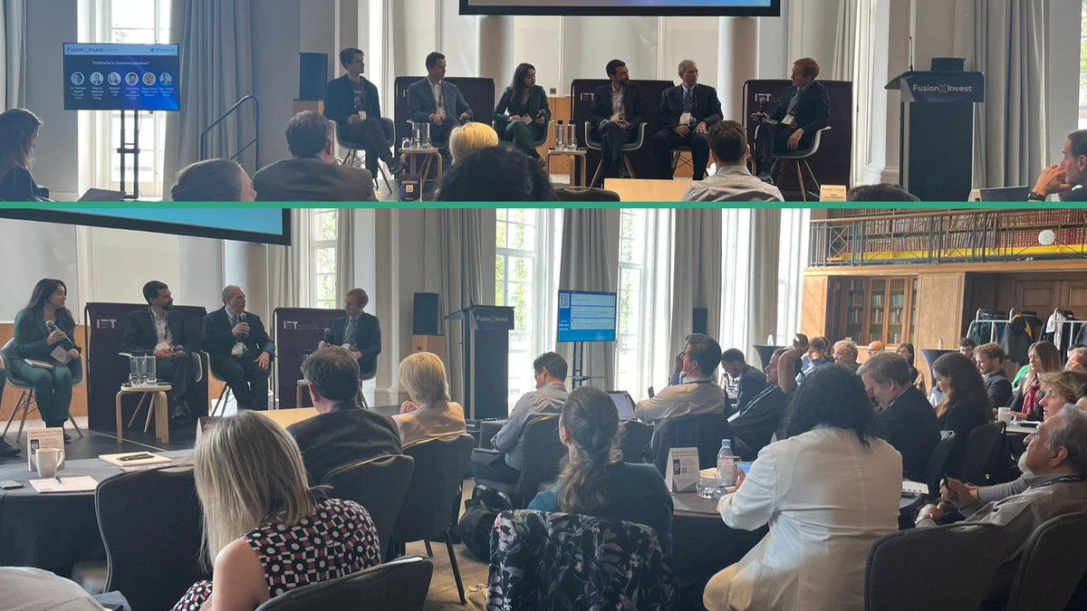 Fusion Energy Insights (@fusion_insights) on Twitter photo Great turnout for the inaugural FusionXInvest in London!
We had a great introduction to #fusionenergy and the investment proposition from Phil Larochelle of <a href="/Breakthrough/">Breakthrough Energy</a>.
We're also here to discuss the timescale to commercialisation with fusion companies. Great turnout for the inaugural FusionXInvest in London!
We had a great introduction to #fusionenergy and the investment proposition from Phil Larochelle of <a href="/Breakthrough/">Breakthrough Energy</a>.
We're also here to discuss the timescale to commercialisation with fusion companies.