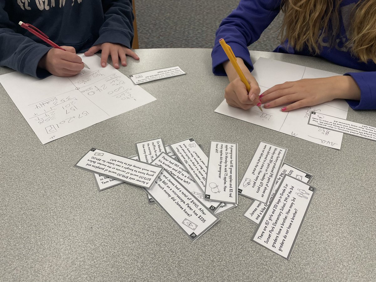 Jill Milton (@mathduxbury35) on Twitter photo Problem solving is challenging so we try to add in some fun! @k5mtr the Math Centers provide word problems that you can cut apart. Ss pick a problem and use blank paper to work out a solution. This looks & feels different than a worksheet! #choice #Perseverance #grade3 <a href="/Aldendux/">Alden School</a> Problem solving is challenging so we try to add in some fun! @k5mtr the Math Centers provide word problems that you can cut apart. Ss pick a problem and use blank paper to work out a solution. This looks & feels different than a worksheet! #choice #Perseverance #grade3 <a href="/Aldendux/">Alden School</a>