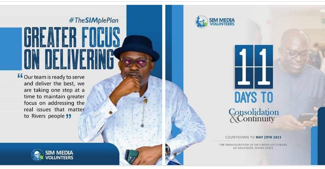 clement_braide's tweet image. #TheSIMplePlan 

GREATER FOCUS ON DELIVERING

Our team is ready to serve and deliver the best, We are taking one step at a time to maintain greater focus on addressing the real issues that matter to Rivers people

#SimFubaraKSC
#SimMediaVolunteers 
#SMV