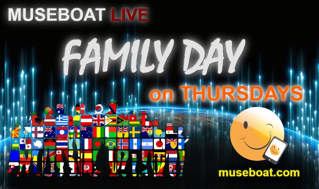 #RETTWEET Museboat Family Day today 05/18/2023 at 10pmLondon~ 2pmLasVegas~5pmNewYork at museboat.com/museboatfamily… with @tuckerbingo @terrywickstrom @ChrisRealms @_jonathanmusic @victormaslyaev @BedrokkV8 @SunPinnedLeaves @HeidiMMantere @ArtistRTweeters @TheRepostCrew