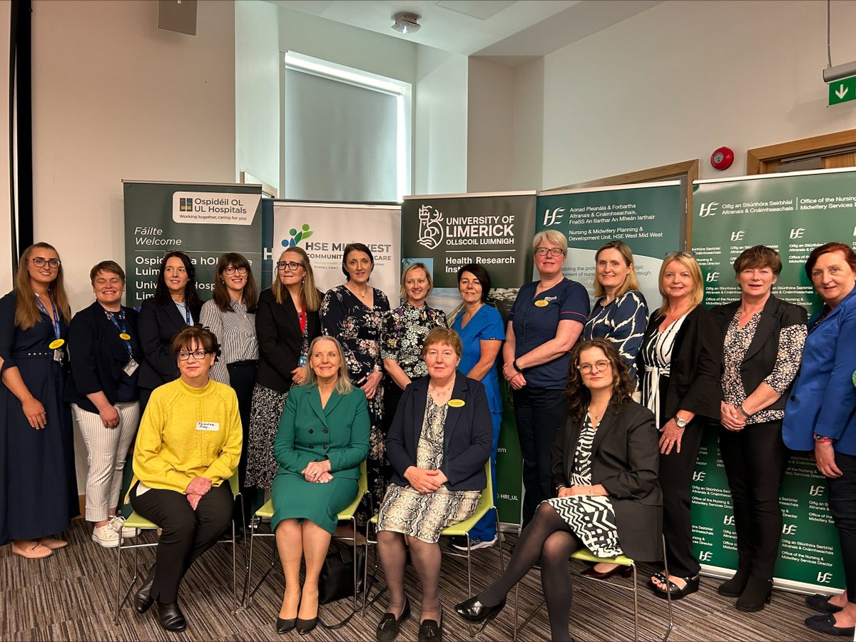 HSE Mid West (@hsemidwest) on Twitter photo Well done and thanks to all speakers and delegates who took part in the 8th HSE West-Mid West Nursing and Midwifery Research & Innovation Conference earlier this week <a href="/CERC_UHL/">Clinical Education & Research Centre</a>
📷Our pic includes conference organisers, keynote speakers & presenters.
1/2 Well done and thanks to all speakers and delegates who took part in the 8th HSE West-Mid West Nursing and Midwifery Research & Innovation Conference earlier this week <a href="/CERC_UHL/">Clinical Education & Research Centre</a>
📷Our pic includes conference organisers, keynote speakers & presenters.
1/2