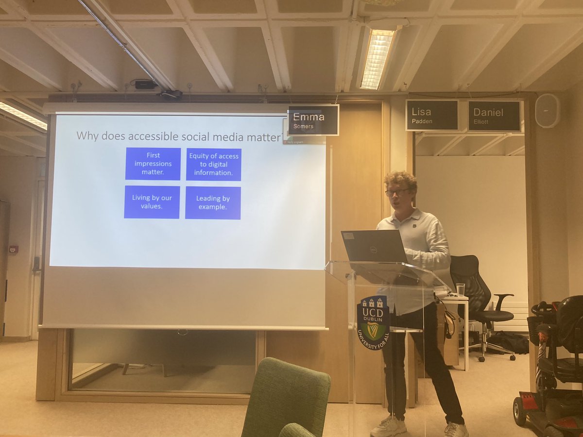 UCDforALL's tweet image. Woooo! We’re off with our hybrid first session of the day: accessible communications. #GAAD2023 #UniversityForAll