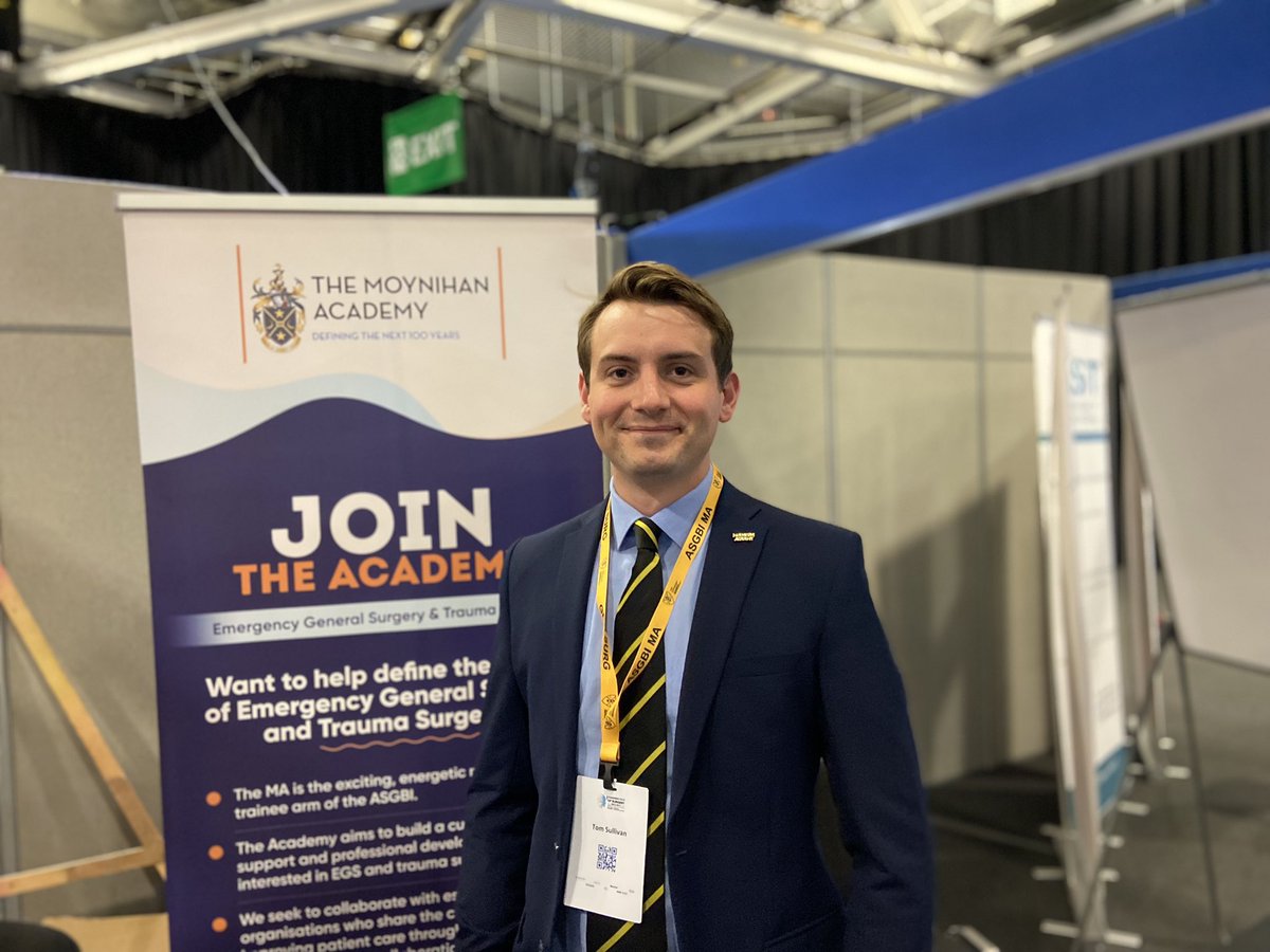 I’m Tom the new <a href="/ASGBI_MA/">ASGBI Moynihan Academy</a> SHO rep. I’ll be hanging around the MA stand for the next few days at #asgbi2023 conference. Calling all SHOs and soon-to-be SHOs to come say hi