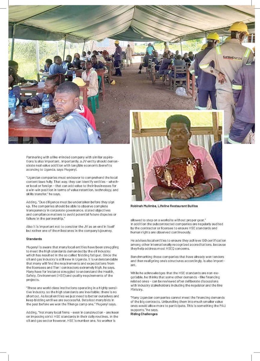 A big thankyou to <a href="/UgandaChamber/">Uganda Chamber of Energy & Minerals</a> for featuring us in their publication. The Tilenga project has made a huge positive impact to the region, and we're very excited to be playing a part in that transformation