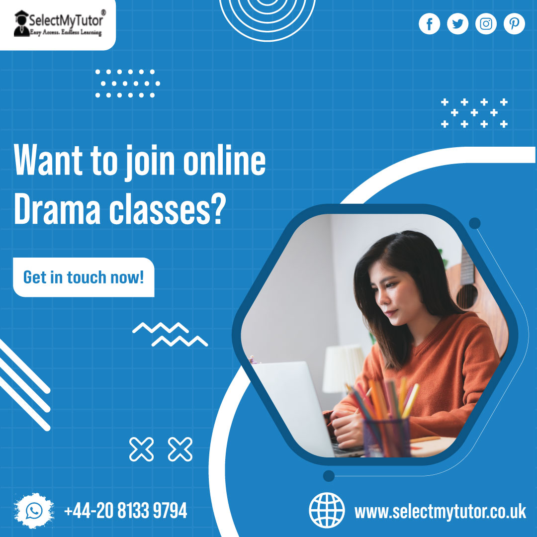 There was a time when some believed that the arts had no future, but now it is apparent that there are people who are succeeding in this field
Explore: selectmytutor.co.uk/subject-drama.…
.
Enquire now
:- (+44) 20 8133 9794
:- contact@selectmytutor.co.uk

#dramaclasses #dramatutor