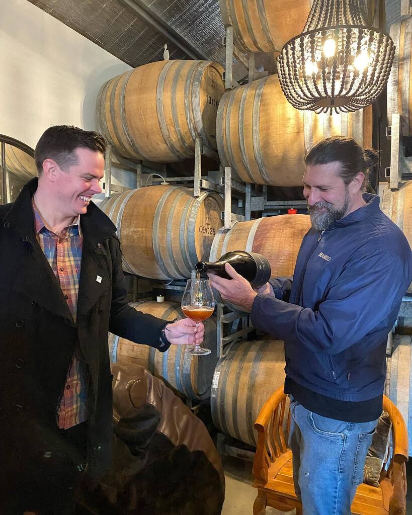 We may have also opened a cheeky Jeroboam on a cold Thursday afternoon 😋 so good 🍻 @whiskyandalement 

#cellardoor 
#qualitycontrol 
#goodbeerweek 
#sourbeer 
#jeroboam instagr.am/p/CsYRZXNJu6W/