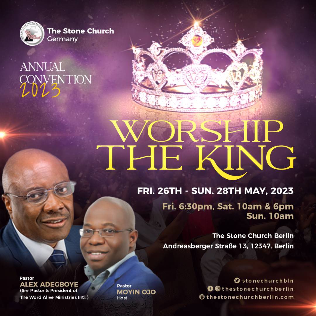 stonechurchbln's tweet photo. He is not just a king, He is THE KING! The King of kings and the Lord of Lords. He is and will ever be the very center of our worship. Come experience this first hand!
 
#thestonechurchGermany #annualconvention #TSCB https://t.co/RYwyg9988z