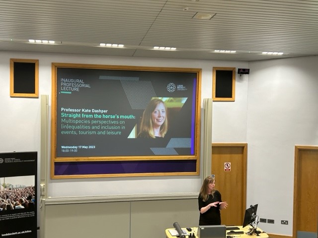 We had a fantastic time celebration the Inaugural Professorial Lecture for Professor <a href="/DrKateDashper/">Kate Dashper</a> 
A wonderful insight into the Multispecies perspectives on (in)equalities and inclusion in the events, tourism and leisure industries. <a href="/SchoolofETHM/">SchoolofETHM</a> <a href="/leedsbeckett/">Leeds Beckett</a> <a href="/BeckettResearch/">Leeds Beckett Research</a>