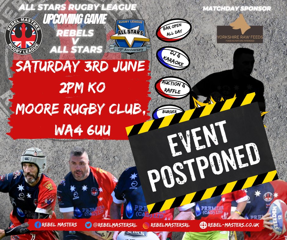 Unfortunately, due to circumstances beyond our control, the upcoming game against the All-Stars has been postponed until further notice. Watch this space for updated fixture information.