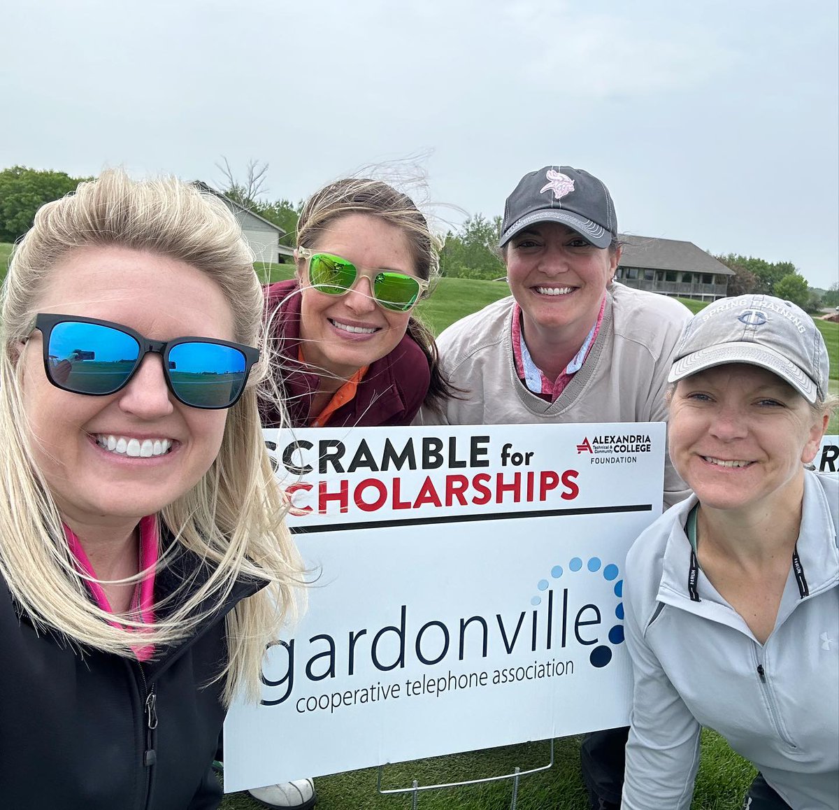 Gardonville's tweet image. Kayla, Katie, Sarah, Stacy and Dave hit the course at @GenevaGolfClub  to raise money for @ATCCMN  scholarships yesterday. Fun day! #coopsbuildcommunity