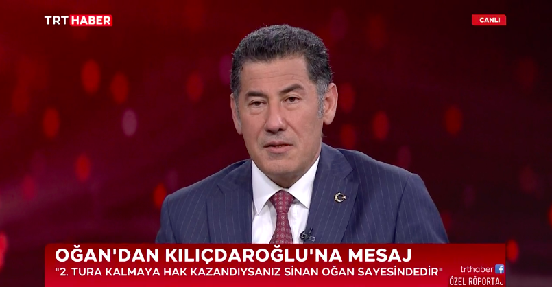 Sinan Oğan, TRT Haber'de Kılıçdaroğlu'na seslendi: İkinci tura kalmaya hak kazandıysanız Sinan Oğan sayesindedir sputniknews.com.tr/20230525/10715…
