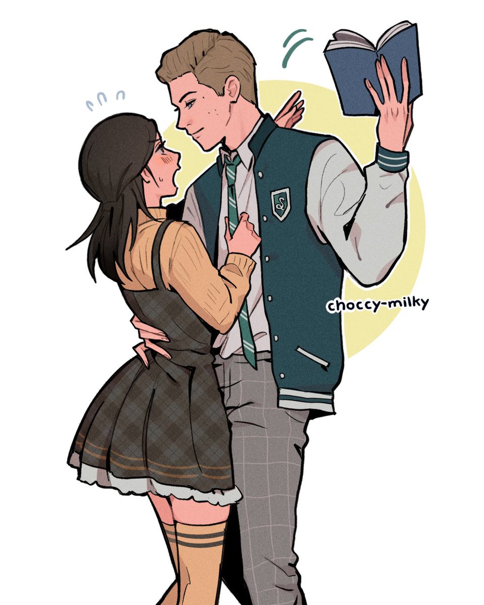 modern au / excuse to draw sebastian and ominis in varsity jackets LOL

#OminisGaunt #SebastianSallow #HogwartsLegacy