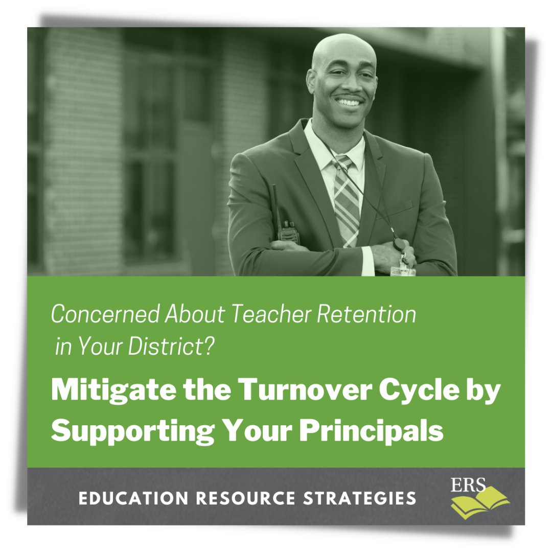 ERStrategies's tweet photo. If we want to retain teachers, we need to retain principals. Our new research dug into the factors that impact teacher turnover and found a striking pattern: when principals leave their schools, teachers follow. Check out our new resource to learn more: https://t.co/IjlsAZr7vl https://t.co/SFl0mVWDSC