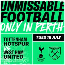 2x tickets for sale amazing seats row 15, seat 18/19 in the Tottenham active supporters section on 18/07/2023

#optusstadium #tottenhaminperth