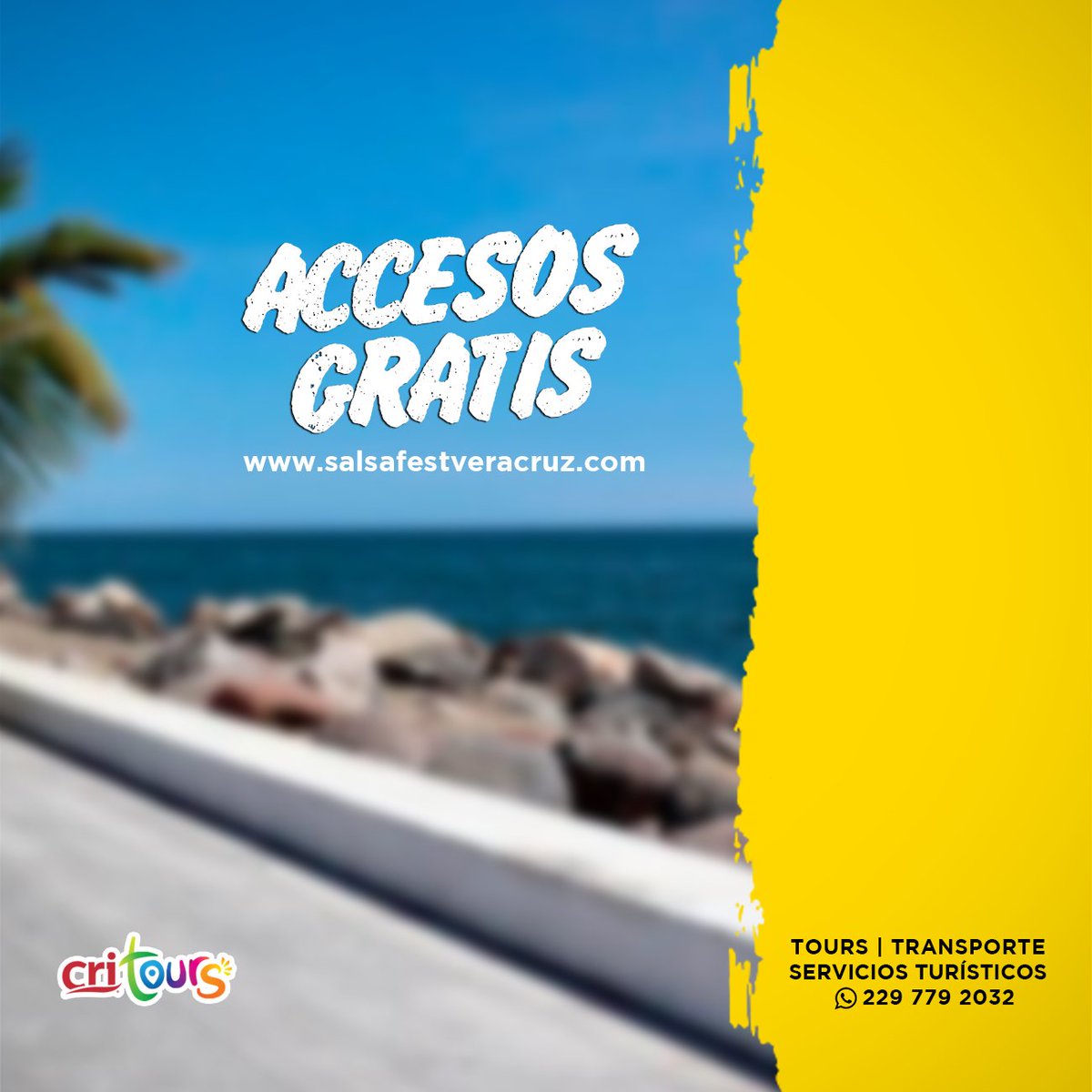 cri_tours's tweet photo. ¿Ya estás preparando tus mejores pasos 💃🕺?
Se va a poner buenísimo el SalsaFest Veracruz 

-14 artistas internacionales
-Invitados especiales 
-Accesos gratuitos

1, 2 y 3 de junio en el Salsódromo de Boca del Río
Pura #fiesta #Jarocha 🔥
#CriTours Somos #TuGuíaEnVeracruz https://t.co/cGh15NvS0u