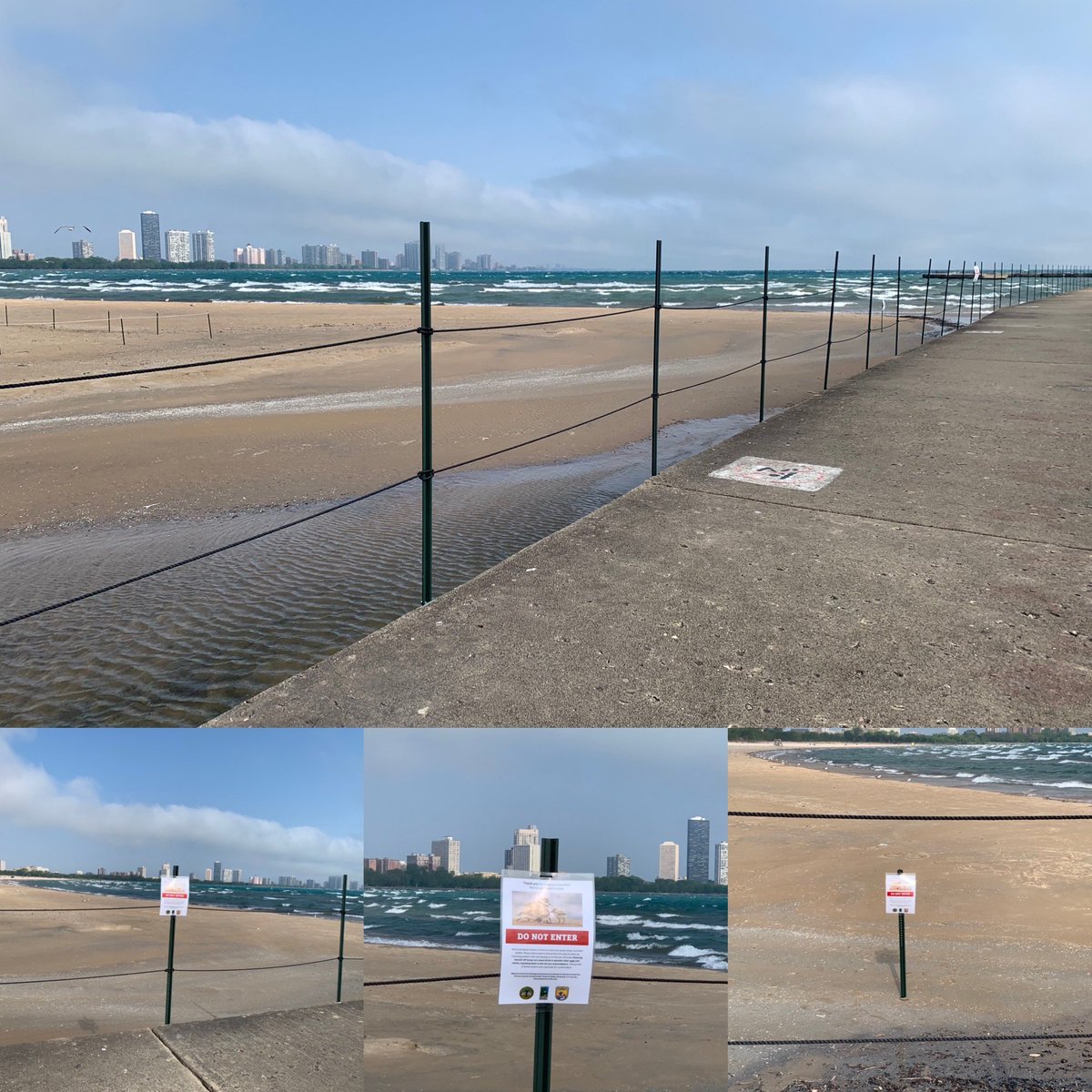 We are so pleased to share that fencing and signage has been added to the pier by the protected beach to alert the less plover-savvy that this portion of Montrose is indeed restricted and literally for the birds. 😊 #piperwatchchi2023 #pipingplover #chicago #bird #sharetheshore