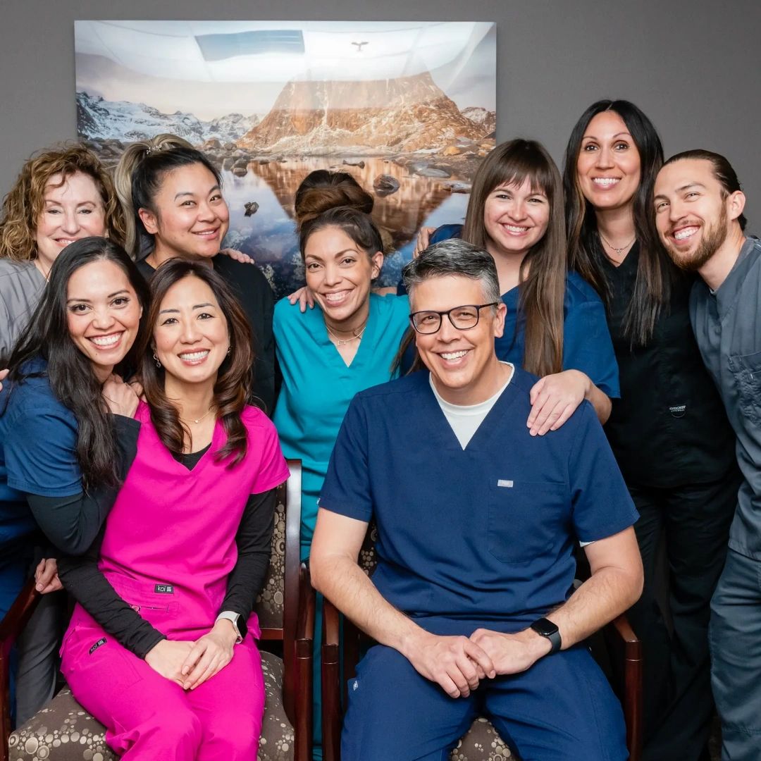 sandquistdds's tweet image. Why the smiles? It's because there's no better feeling for us than helping our Las Vegas neighbors keep their teeth in the best shape! 💚