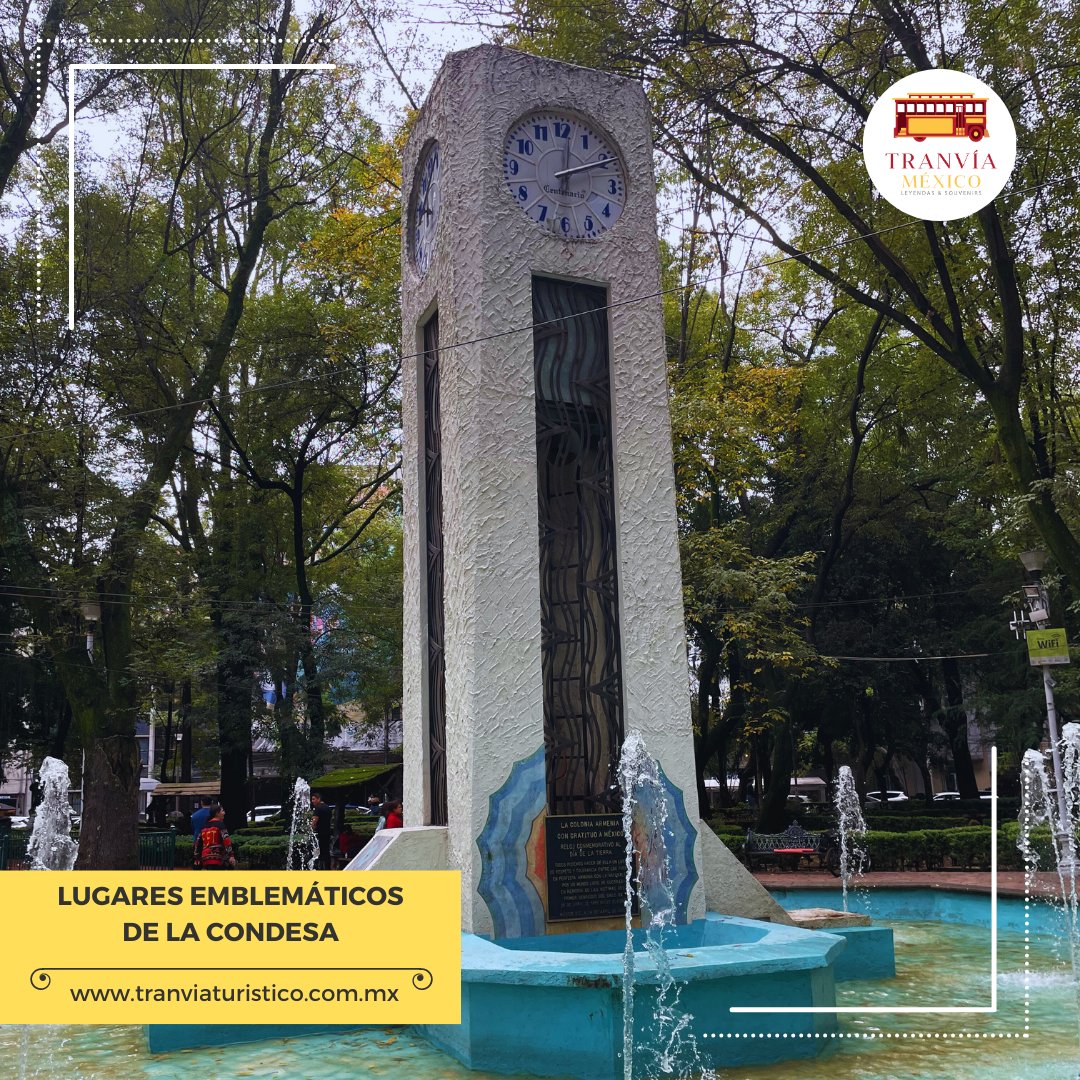 El Reloj conmemorativo al día de la tierra, es un ícono representativo de la Colonia Condesa. #CDMX

¿Quieres conocer más sobre la historia de este y otros lugares emblemáticos de la zona? ¡Acércate al Tranvía Turístico!

Adquiere tus boletos en línea tranviaturistico.com.mx/tickets-condes…