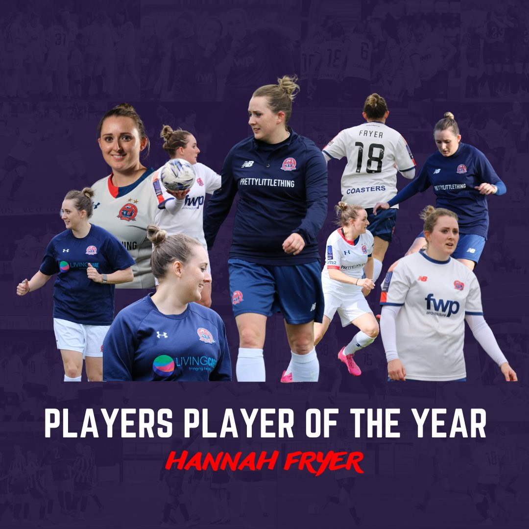 𝐏𝐥𝐚𝐲𝐞𝐫𝐬 𝐏𝐥𝐚𝐲𝐞𝐫 𝐨𝐟 𝐭𝐡𝐞 𝐘𝐞𝐚𝐫

Congratulations <a href="/HannahFryer/">Hannah Fryer</a> 👏👏

#BornToBeFylde