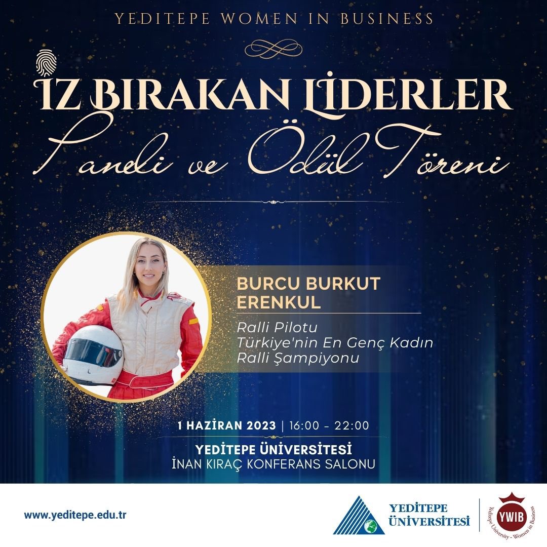 "İz Bırakan Liderler Paneli ve Ödül Töreni konuklarımız açıklanmaya devam ediyor. Ülkemizin “En Genç Kadın Ralli Şampiyonu”olan Burcu Burkut Erenkul’a ödülünü takdim edecek ve başarı dolu hikayesini dinleyeceğiz.✨

Biletler için: biletino.com/e-nhs