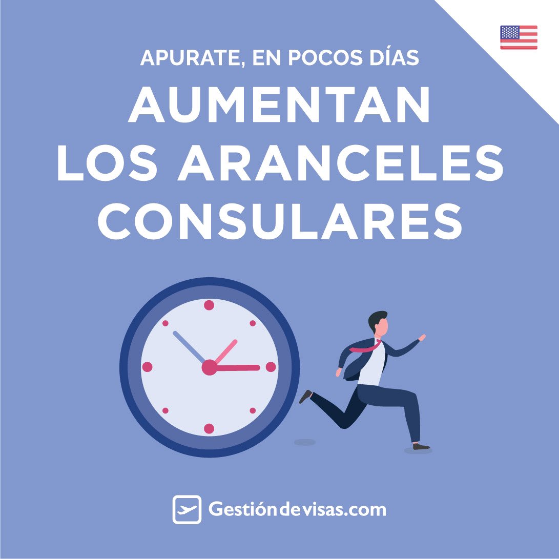 gestiondevisas's tweet photo. 📢 ¡Atención! A partir del 30 de mayo de 2023, habrá un cambio en los aranceles consulares de las visas de Estados Unidos.

¡Contáctanos hoy mismo para gestionar tu visa! 📝🔍📞

https://t.co/jfaSYQQBQN

#Visas #Viajes #Turismo https://t.co/45kfF4VBHc