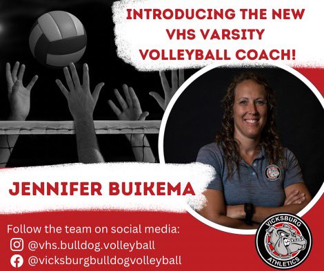 VCS is excited to announce our new varsity volleyball coach: Jennifer Buikema! Coach Buikema has a long volleyball career! She played collegiately at Hope College &amp; coached every level including travel &amp; HS volleyball. She was most recently Head Women's Volleyball Coach <a href="/kvcc/">Kalamazoo Valley</a>.
