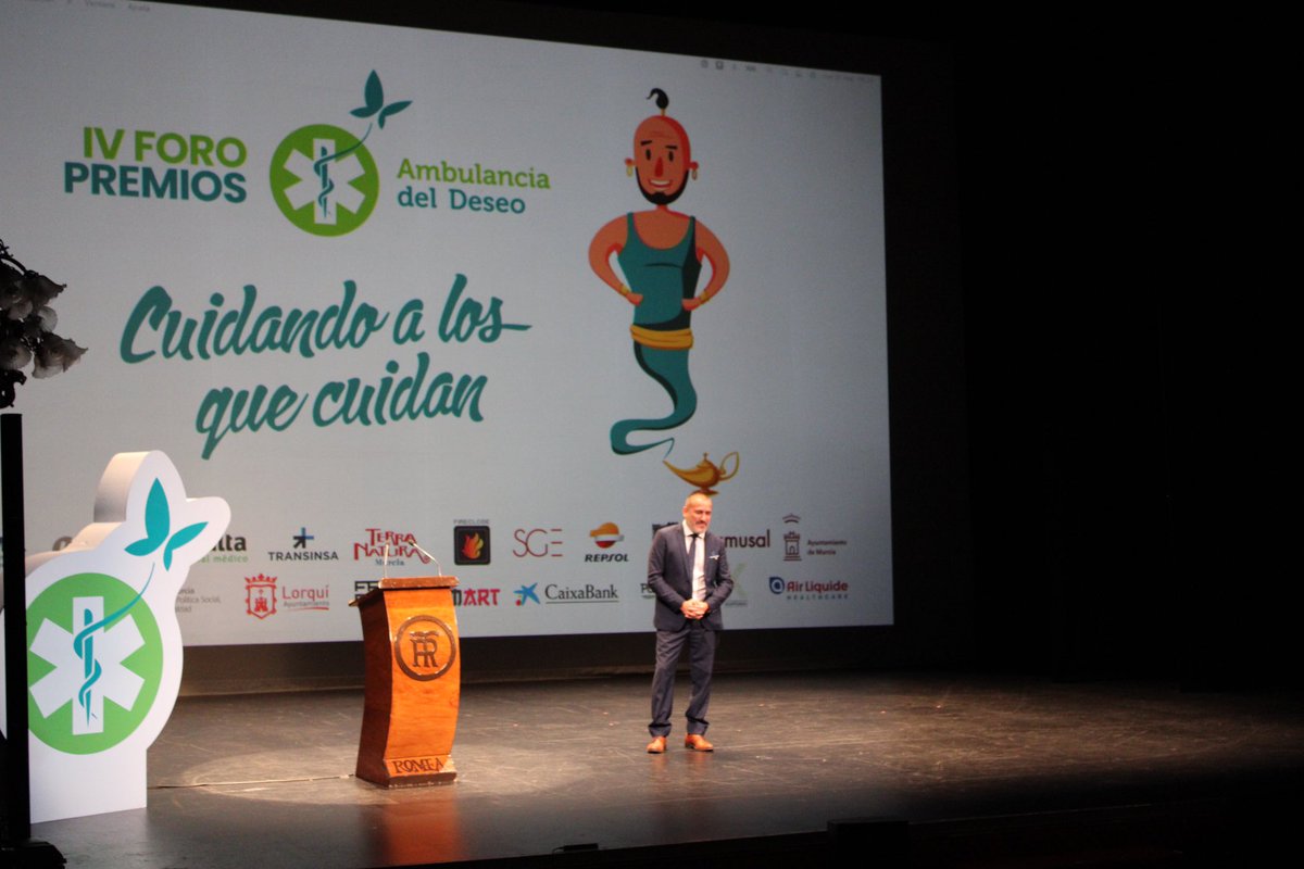 Hoy se celebra el IV Foro Premios de la <a href="/AmbuDeseo/">Fundación Ambulancia del Deseo</a>. Todo nuestro apoyo al equipo de profesionales que, comprometidos, llevan cariño, ilusión y esperanza a los que más lo necesitan para cumplir su último sueño

Gracias por conseguir que lo imposible se haga realidad.
¡Felicidades!