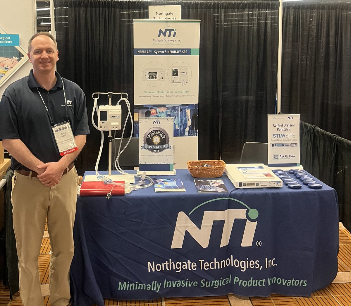 If you are attending the AST Surgical Technology Conference in #chicago 🏙 this week, stop by the NTI Booth #414 to say hello to our team and meet our line of #innovative products! #laparoscopicsurgery #medicaldevices #surgicalsmoke #smokefreeOR #minimallyinvasivesurgery