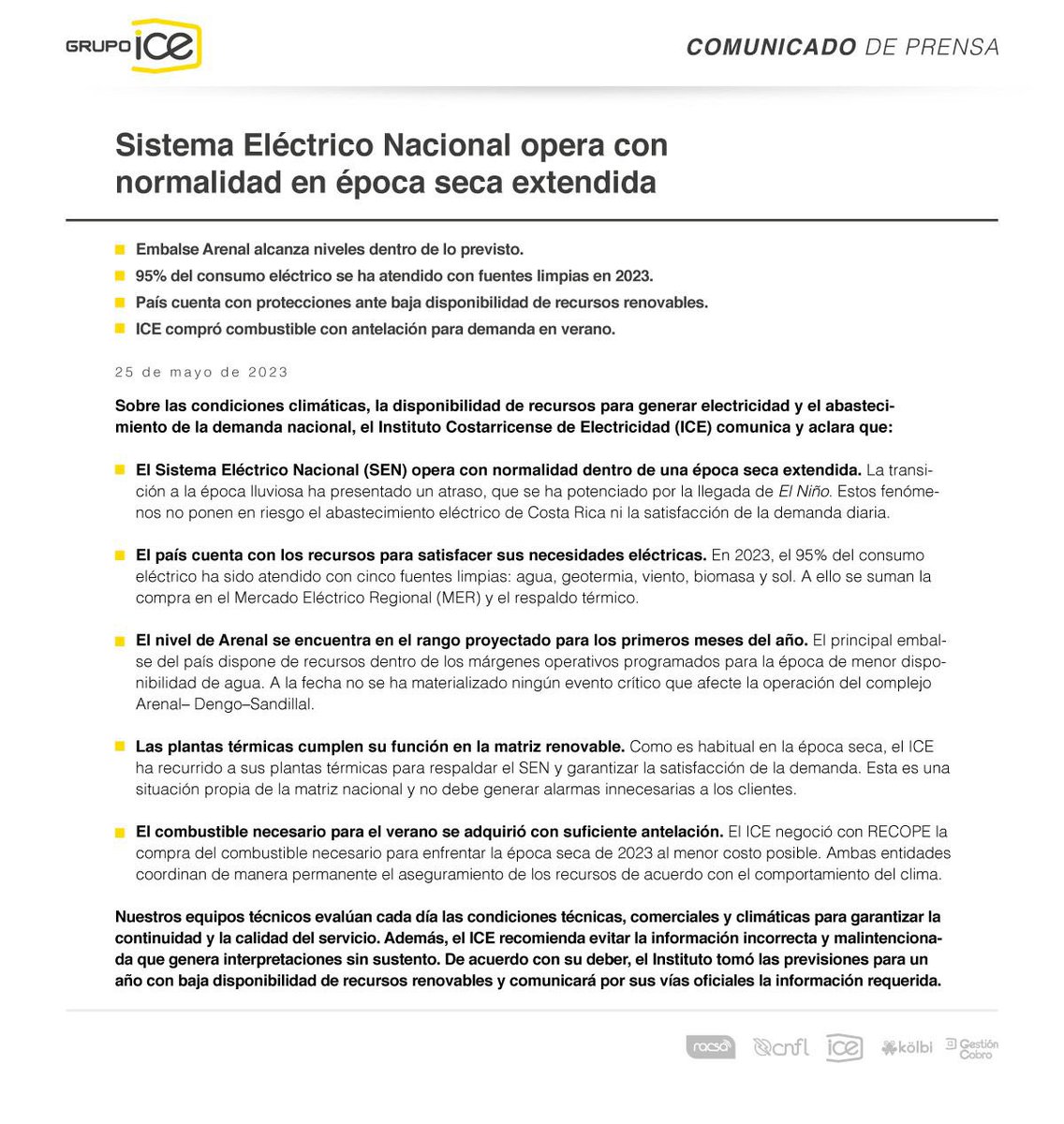 Marco_V_Acuna's tweet photo. Si no hay lluvia se genera con combustible, así funciona nuestro sistema. Lástima que las decisiones de inversión de más renovable no se tomaron hace 5 años al menos, por eso lanzamos concursos para más solar y eólico y estamos acelerando Planta Geotérmica Borinquen. https://t.co/ec1xhhgLJ1