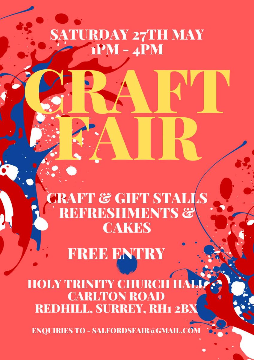 EmmaJanesLife's tweet image. This evening has been mostly handwriting massive signs to hang at #HolyTrinityChurch #Redhill tomorrow, ready for our #CraftFair on #Saturday afternoon
