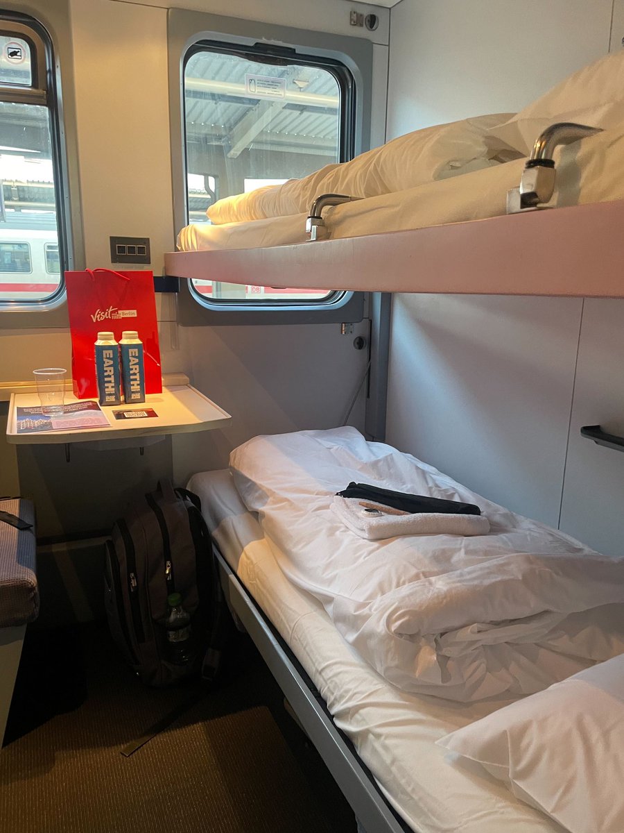 It’s official.

🚊 The whistle has blown and the first direct night train from Berlin to Brussels since 2008 is now on its way!

<a href="/joshposaner/">Josh Posaner</a> and <a href="/cristinagzalez/">Cristina Gonzalez</a> are on board and should be pulling into Brussels Midi/Zuid at 9:23 a.m.

Stay tuned for tales of the journey.