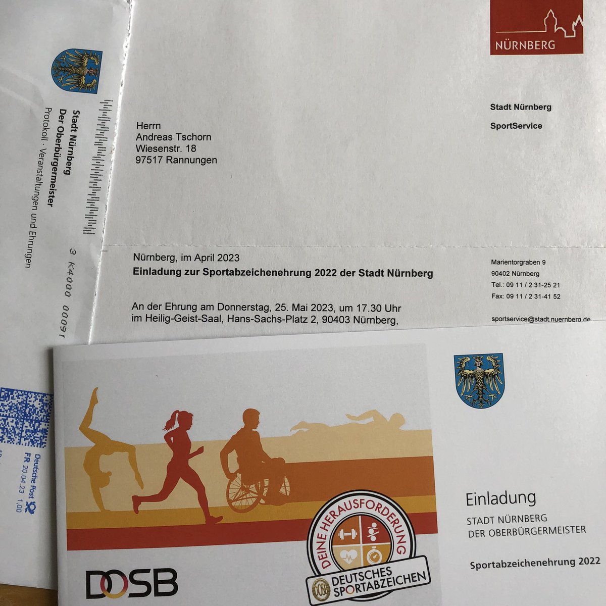 Sportabzeichenehrung der Stadt Nürnberg im Heilig-Geist-Saal