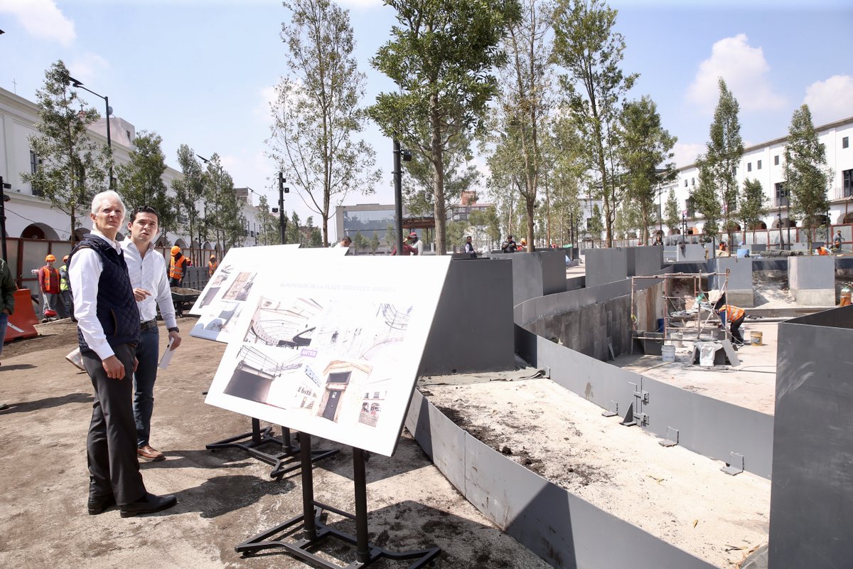 La modernización del Centro Histórico de #Toluca continúa con la Plaza José María González Arratia. Pronto estará lista para que todas las familias puedan disfrutarla.