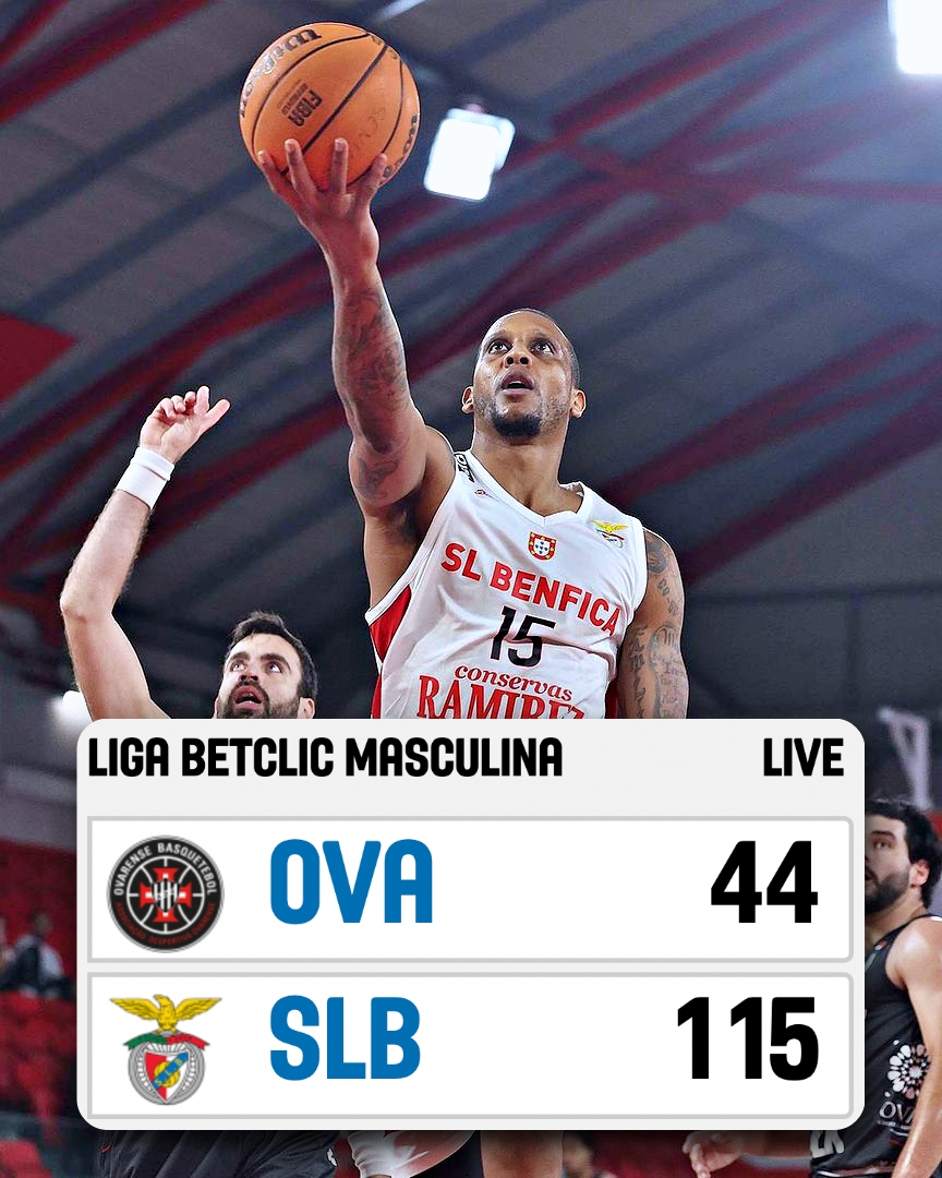Benfica arrasou a Ovarense por 𝟳𝟭 𝗽𝗼𝗻𝘁𝗼𝘀 𝗱𝗲 𝗱𝗶𝗳𝗲𝗿𝗲𝗻𝗰̧𝗮 para se apurar para a final do campeonato 🤯